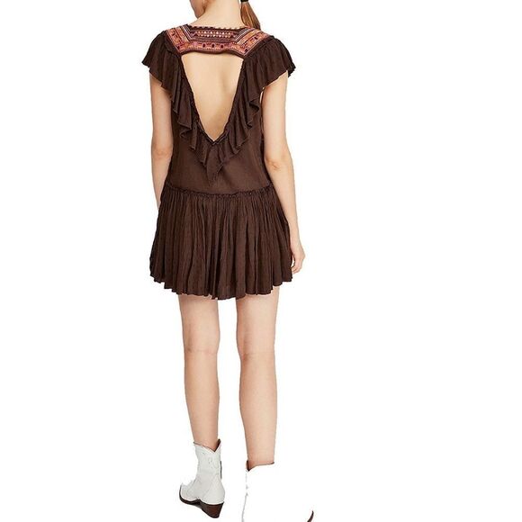 NWT Free People Day Glow Mini Dress - Picture 3 of 6